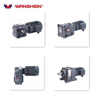 Wanshsin Grey K Series Helical Reduktor prędkości przekładni Spur Elektryczny silnik z przekładnią stożkową dla logistyki