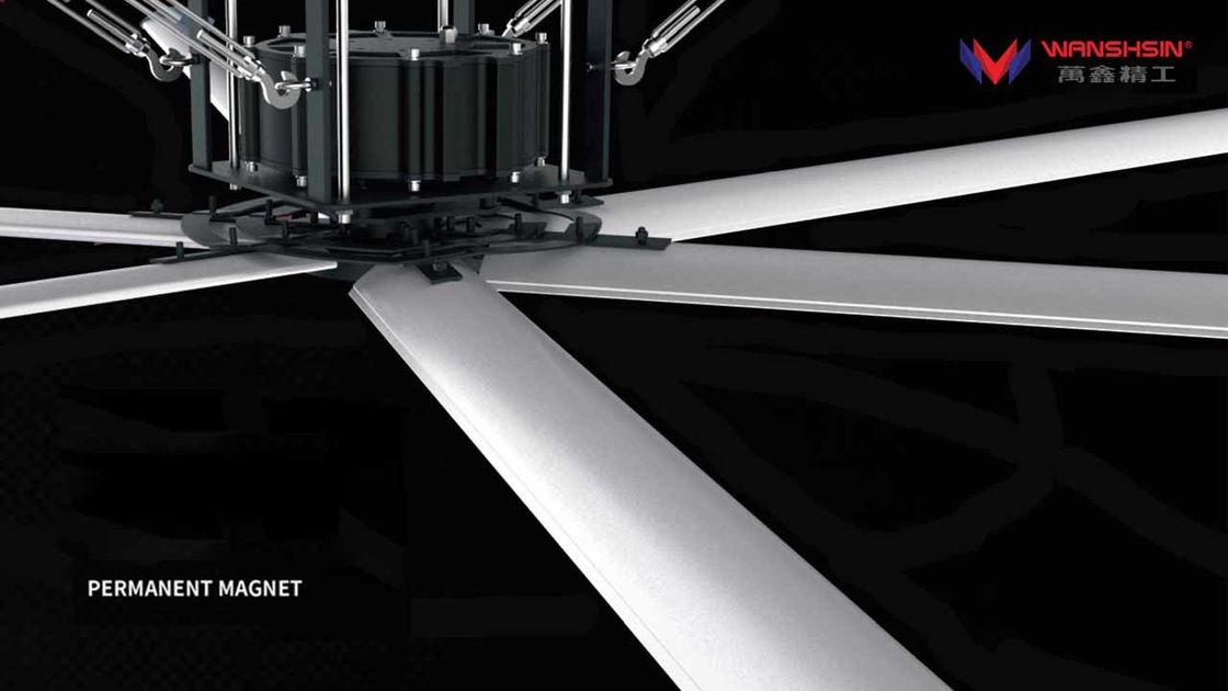 Średnica ostrza 7,3 m 24 stopy wentylatory HVLS do magazynu o niskim poziomie hałasu 39 DB